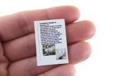 Vintage 1:12 Miniature Dollhouse Set of 3 Orchid-Themed Book, Magazine, & Poster
