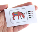 Vintage 1:12 Miniature Dollhouse Pin the Tail on the Donkey Game