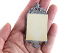 Vintage 1:12 Miniature Dollhouse Portrait Painting of a Man in Ornate Gold Frame