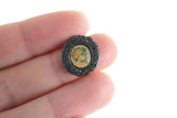 Vintage 1:12 Miniature Dollhouse Small Framed Portrait Painting of a Baby