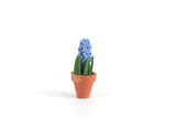 Vintage 1:12 Miniature Dollhouse Blue Hyacinth Potted Plant