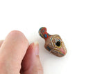 Vintage 1:12 Miniature Dollhouse Brown Ceramic & Painted Amphora, Sculpture or Vase