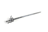 Vintage 1:12 Miniature Dollhouse Silver Rapier Sword