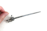 Vintage 1:12 Miniature Dollhouse Silver Rapier Sword