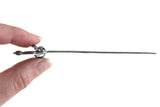 Vintage 1:12 Miniature Dollhouse Silver Rapier Sword