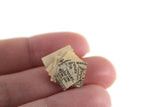 Vintage 1:12 Miniature Dollhouse Receipt Keeper with Pin