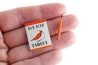 Vintage 1:12 Miniature Dollhouse Drawing Tablet & Pencil