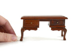 Vintage 1:12 Miniature Dollhouse Wooden Secretary Desk