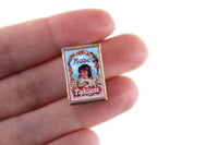 Vintage 1:12 Miniature Dollhouse French Rose Talcum Powder Box