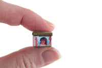 Vintage 1:12 Miniature Dollhouse French Rose Talcum Powder Box