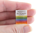 Vintage 1:12 Miniature Dollhouse Webster's Dictionary Book