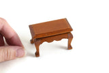 Vintage 1:12 Miniature Dollhouse Wooden End Table or Coffee Table