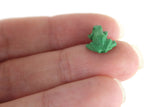 Vintage 1:12 Miniature Dollhouse Green Frog Figurine