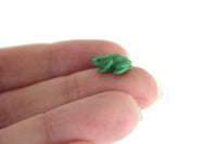 Vintage 1:12 Miniature Dollhouse Green Frog Figurine