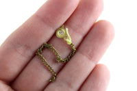 Vintage 1:12 Miniature Dollhouse Pocket Watch with Chain