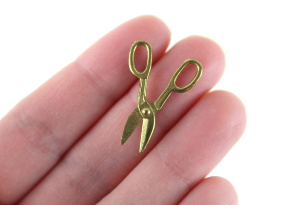 Vintage 1:6 Miniature Dollhouse Gold Scissors