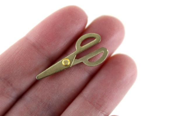 Vintage 1:6 Miniature Dollhouse Gold Scissors