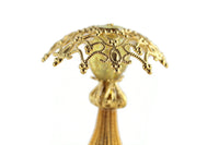 Vintage 1:12 Miniature Dollhouse Ornate Gold Filigree Table Lamp