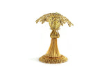 Vintage 1:12 Miniature Dollhouse Ornate Gold Filigree Table Lamp