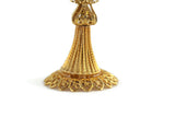 Vintage 1:12 Miniature Dollhouse Ornate Gold Filigree Table Lamp