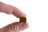 Vintage 1:12 Miniature Dollhouse Gold House-Shaped Bottle or Decanter