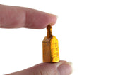 Vintage 1:12 Miniature Dollhouse Gold House-Shaped Bottle or Decanter