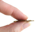 Vintage 1:12 Miniature Dollhouse Gold Metal Shield & Battle Axe Hanging