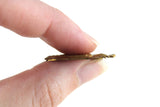 Vintage 1:12 Miniature Dollhouse Gold Metal Shield & Battle Axe Hanging