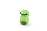 Vintage 1:12 Miniature Dollhouse Green & Clear Glass Pitcher