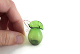 Vintage 1:12 Miniature Dollhouse Green & Clear Glass Pitcher