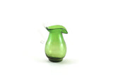 Vintage 1:12 Miniature Dollhouse Green & Clear Glass Pitcher