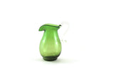 Vintage 1:12 Miniature Dollhouse Green & Clear Glass Pitcher