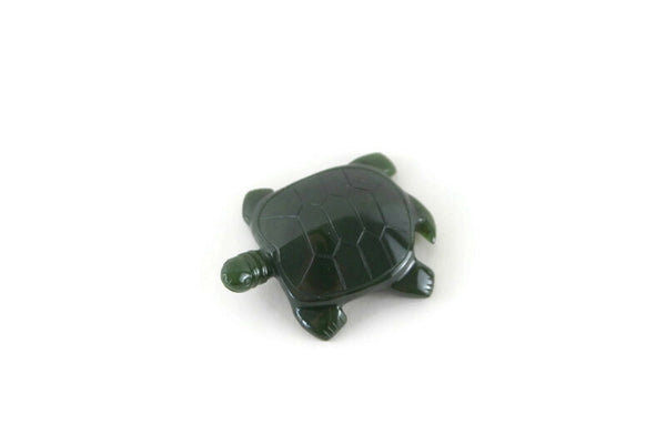 Vintage Small Jade Green Nephrite Turtle Figurine