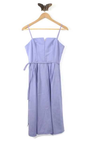 lavender knee length dress Lavender Knee-Length Mother of the Bride Dress / Party Dress Beaded Sheath Gown with O-Neck for Wedding Guests Blue / 6