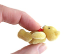 Vintage 1:12 Miniature Dollhouse Light Yellow Poseable Teddy Bear