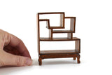Vintage 1:12 Miniature Dollhouse Modular Wooden Bookshelf