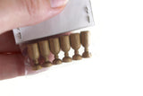 New Artisan-Made Vintage 1:12 Miniature Dollhouse Set of 6 Wooden Wine Goblets