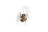 New Vintage Miniature Dollhouse Tiny Brown Plush Fabric Teddy Bear