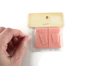 New Vintage 1:12 Miniature Dollhouse 4 Piece Peach Bath Towel & Hand Towel Set