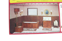 New Vintage 1:12 Miniature Dollhouse Realife Miniatures DIY Heritage Series Bath Furniture Kit