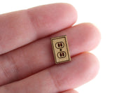 New Vintage 1:12 Miniature Dollhouse Set of 6 Wooden Light Switches & Wall Outlet Switch Plates