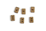 New Vintage 1:12 Miniature Dollhouse Set of 6 Wooden Light Switches & Wall Outlet Switch Plates