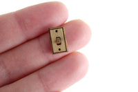 New Vintage 1:12 Miniature Dollhouse Set of 6 Wooden Light Switches & Wall Outlet Switch Plates