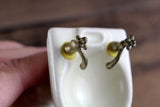 Vintage 1:12 Miniature Dollhouse Off-White Porcelain Bathroom Pedestal Sink