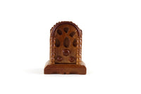 Vintage 1:12 Miniature Dollhouse Wooden Antique Radio