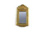 Vintage 1:12 Miniature Dollhouse Large Ornate Gold Frame Wall Mirror