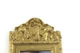 Vintage 1:12 Miniature Dollhouse Large Ornate Gold Frame Wall Mirror