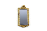 Vintage 1:12 Miniature Dollhouse Ornate Gold Frame Wall Mirror