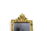 Vintage 1:12 Miniature Dollhouse Ornate Gold Frame Wall Mirror