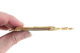 Vintage 1:12 Miniature Dollhouse Ornate Gold Frame Wall Mirror
